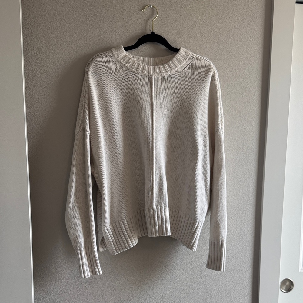 a new day Cream Crew Neck Sweater